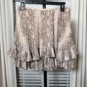 Fringe Ruffle Skirt